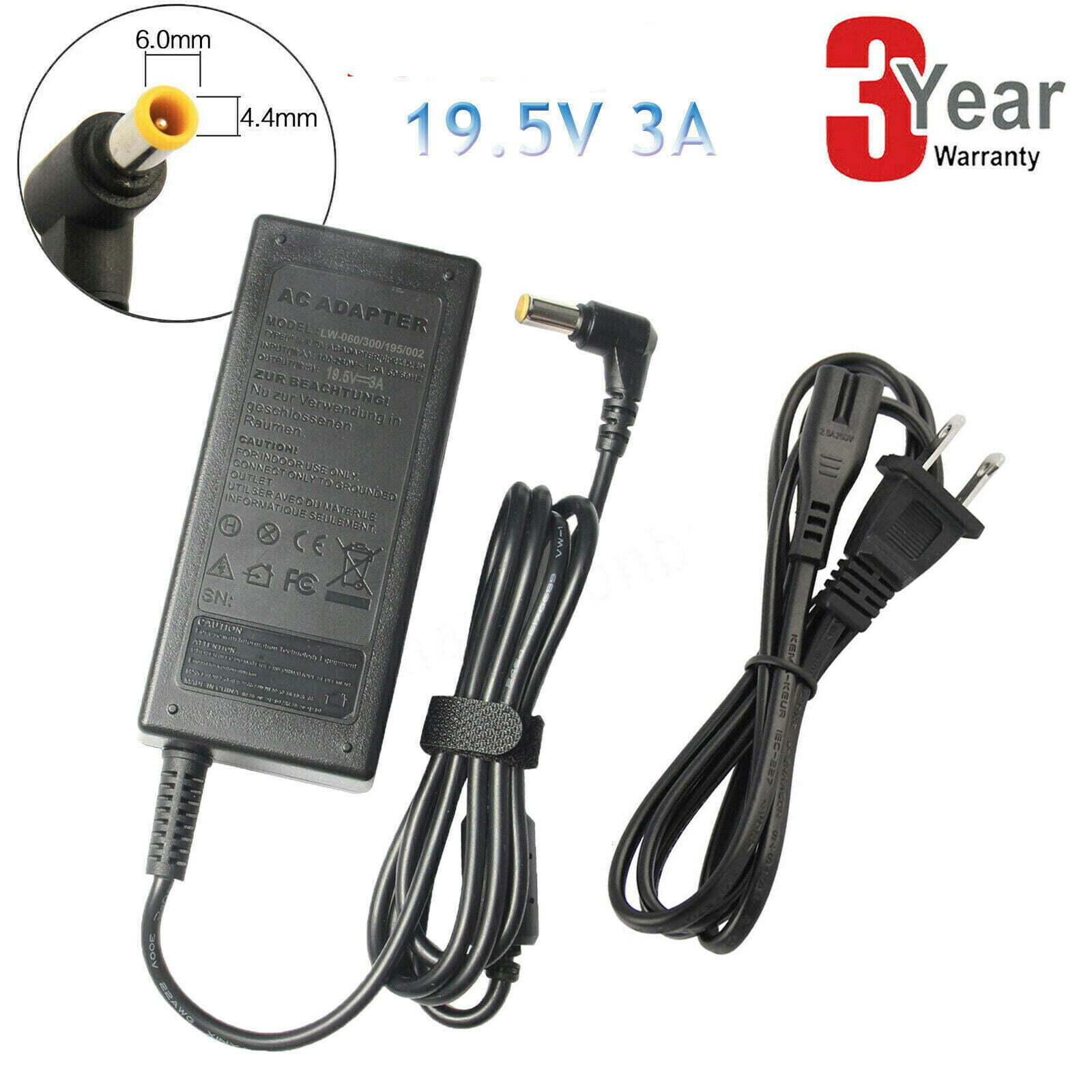 W2361VG D2342P-PN W2246T-PF W2442PA-BF W2246T E2241V-BN W2361V-PF W2361V 6FT AC Power Cord Cable For LG Flattron LCD Monitor TV W2442PA