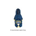 thumbnail image 3 of Methold Chubasquero impermeable para mascotas de viaje, Poncho impermeable de PVC para animales pequeños, chubasquero de 4 patas, ropa reflectante a Ropa para mascotas Azul METRO Methold PT004448-02, 3 of 6