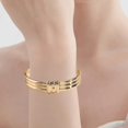 thumbnail image 3 of Pulsera Retro Grain Oro para Mujer | Diseño simple de moda | Cadena de aleación cortada con precisión | Elegante forma rectangular | Accesorio delicado | Ajuste universal | 1 Pieza | Caja de 7x7cm, 3 of 7