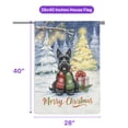 thumbnail image 5 of Merry Christmas Scottish Terrier Snowy Winter with Gifts Tree Decorations House Flag 28x40in Double Sided Scottie Dog Lover Gifts Outdoor Decor - 12020, 5 of 5