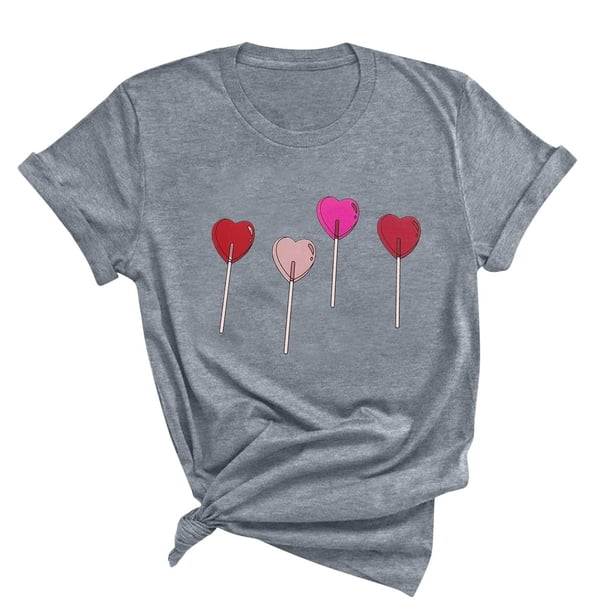 Blusas de Manga Corta para las Mujeres Divertido Impreso Cuello Redondo Tee, Vintage Humor Gráfico Blusas de Primavera para las Mujeres