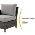 thumbnail image 5 of Grand Patio Melbourne Outdoor Wicker Sofa, Gray, 5 of 7