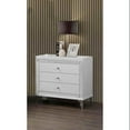 thumbnail image 2 of Global Furniture Catalina 3 Piece Nightstand in Metallic White, 2 of 2