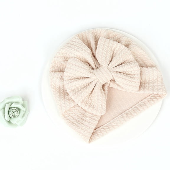 MERRYHAPY 4Pcs Winter Hats Set Warm Knitted Caps with Elastic Bowknot, Soft Comfortable, Assorted Colors for Women