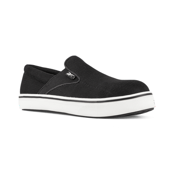 Women's Reebok Steel Toe Wedge Sole Slip-On Work Shoe RB725, Black
