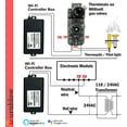 thumbnail image 2 of Durablow SH3001-RH Foyer à Gaz WiFi Smart Home Télécommande pour Vanne Millivolt, Module IPI, Fonctionne avec Amazon Alexa, Google Home, SmartThings Samsung, IFTTT, Siri, 2 of 2