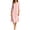 Pink, variant on Odbmxy 3/4 Sleeve Women's Midi Dresses Tunic Cotton Linen Fall Shift Women Dress Collared Button Holiday Casual
