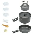 thumbnail image 2 of Aluminum pan set,Outdoor Portable Picnic Cookware Kit Pot Pan Set Cookware Set Buzhi Siuke, 2 of 7