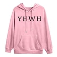 thumbnail image 5 of MHFRRA Sudadera con Capucha de Temática Cómoda para Un Jersey Informal, Ropa de Calle Suave, Ajuste Relajado, Suéter de Cuello Redondo con Diseño de Capucha Rosa, 5 of 5
