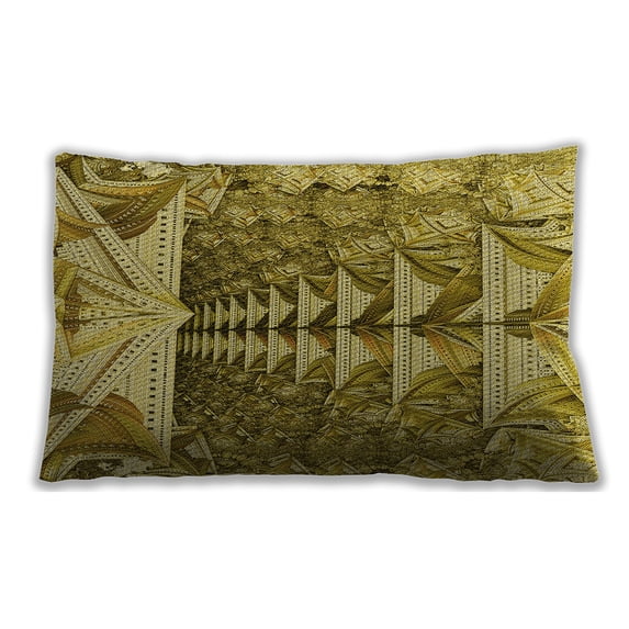 Ahgly Company Indoor Rectangular Contemporary Lumbar Throw Pillow, 13 inch by 19 inch