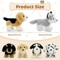 thumbnail image 6 of MorisMos 6 Pcs Bulk Stuffed Animals, Fluffy Assorted Stuffed Puppy Plush Toys, 6 of 7