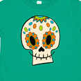 thumbnail image 4 of Inktastic Smiling Sugar Skull for Day of the Dead Boys or Girls Toddler T-Shirt, 4 of 5
