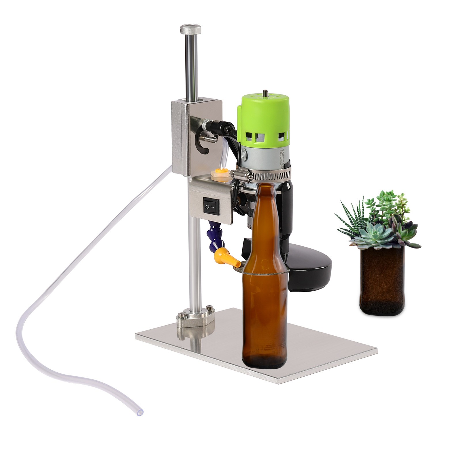6000R/Min Glass Bottle Cutter, 150W Electric DIY Bottle Cutter Machine, Wine Bottle Cutter Tool Kit for Round/Square/Irregular Glass or Ceramic Bottles