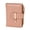 Khaki, variant on Deago Women's Slim Leather Bifold Wallet Credit Card Holder with ID Window & Zipper Coin Pocket Purse (Pink)