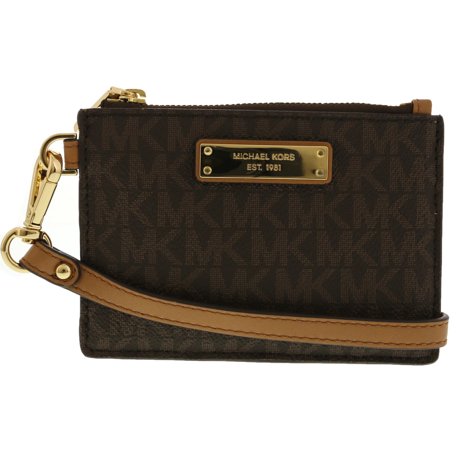 michael kors logo coin purse