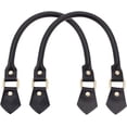 thumbnail image 1 of 2 correas de piel auténtica para bolso, 46,5 cm/18 pulgadas, asas cortas, correa de piel para bolso, correa de piel de vacuno para bolso, 1 of 9
