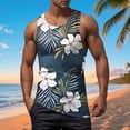 thumbnail image 2 of Hessimy Men's Tank Tops Cotton Performance Sleeveless Casual Classic T Shirts（White,XL), 2 of 5