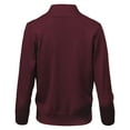 thumbnail image 4 of URBAN DAIZY Women's Classic 3/4 Sleeve Crop Bolero Cardigan Open Front Cropped Shrugs Knit Sweater A09_620 Burgundy 1XL, 4 of 7