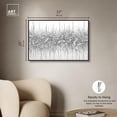 thumbnail image 5 of Grey Lines Inspo Canvas Modern Black White Abstract Wall Art by Art Remedy, Black Frame, 36" x 24", 5 of 7