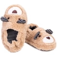 thumbnail image 3 of Toddler Boys Slippers Cartoon Cute Animals Plush Warm Home Shoes, 3 of 5