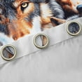 thumbnail image 4 of Feelyou 3D Wolf Family Blackout Curtains Set of 2 (52x84 Each), Wildlife Window Curtains, 4 of 6