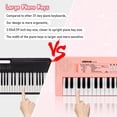 thumbnail image 3 of HAOTUTOYS Kids Piano Keyboard, 37 Keys Piano for Kids Music Piano with Microphone Portable Multi-Function Electronic Educational Musical Gift Toys for 3 4 5 6 Year Old Girls Boys Beginners (Pink), 3 of 9