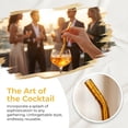 thumbnail image 5 of REGALWOVEN 10 Pcs Reusable Straws, Solid Color Glass Material, Long Drinking Straws for 40 oz Tumbler, Dishwasher Safe Straws Gold, 5 of 5