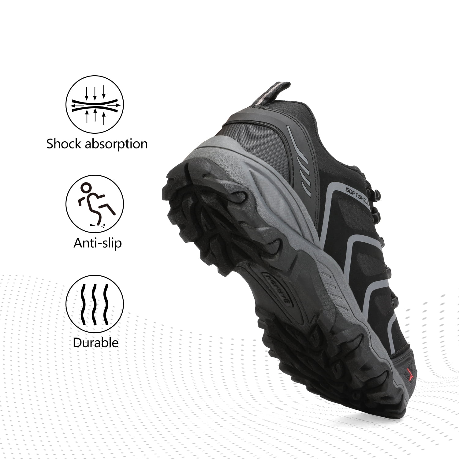 Men's Low Top Waterproof Outdoor Hiking Backpacking Work Boots Shoes