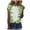 White, variant on Guluxicc T-Shirts for Women Casual Crewneck Short Sleeve Tees St Patrick Day Shamrock Graphic Printed Pullover Tops, L