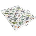 thumbnail image 4 of Watercolor Dinosaurs Eggs Plants Pattern Blanket,Comfortable Soft Flannel Throw Blanket,All Season,Warm Lightweight Blankets for Sofa Bed Couch Living Room Chair,60"x80", 4 of 4