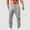 #100-Gray, variant on Handshe Men's Elastic Waist Casual Pants with Solid Color Breathable Relaxed Fit for Outdoor Leisure,Plus Size