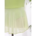 thumbnail image 6 of MSemis Kids Girls Ballet Dance Dress Gymnastics Leotard Tulle Tutu Skirt Dancewear Light Green 7-8, 6 of 7