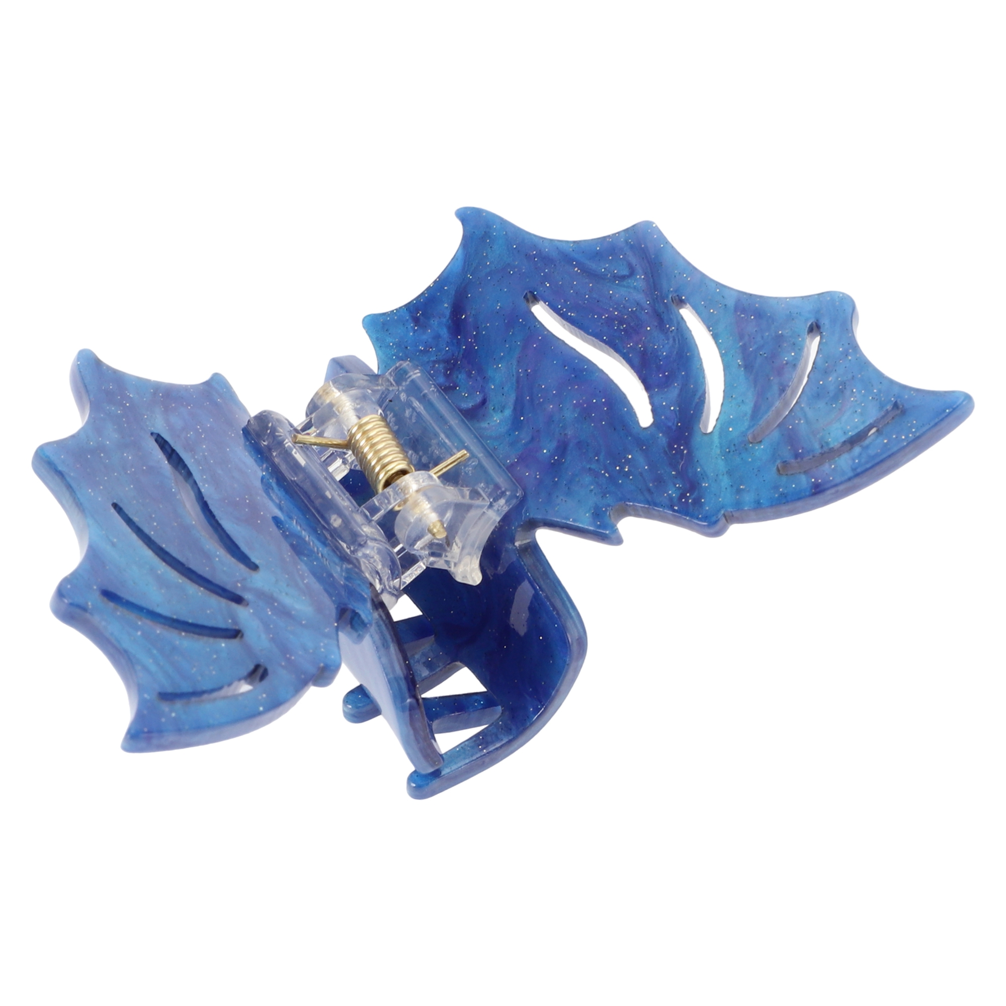 Unique Bargains 1pc Bat Style Hair Clips Hairdo Clip for Women Blue, Purple