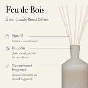 LAFCO New York Classic Reed Diffuser, Feu de Bois - 6 oz
