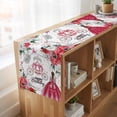 thumbnail image 6 of Table Runners 72 Inches Long Dress Scarves, Happy Birthday Farmhouse Kitchen/Dining Table Runner, Coffee Tablerunners, Red Dress Crown Carriage Flowers Butterfly 14x72 Inch, 6 of 9