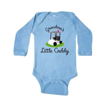 

Inktastic Grandma s Little Caddy Golf Gift Baby Boy or Baby Girl Long Sleeve Bodysuit