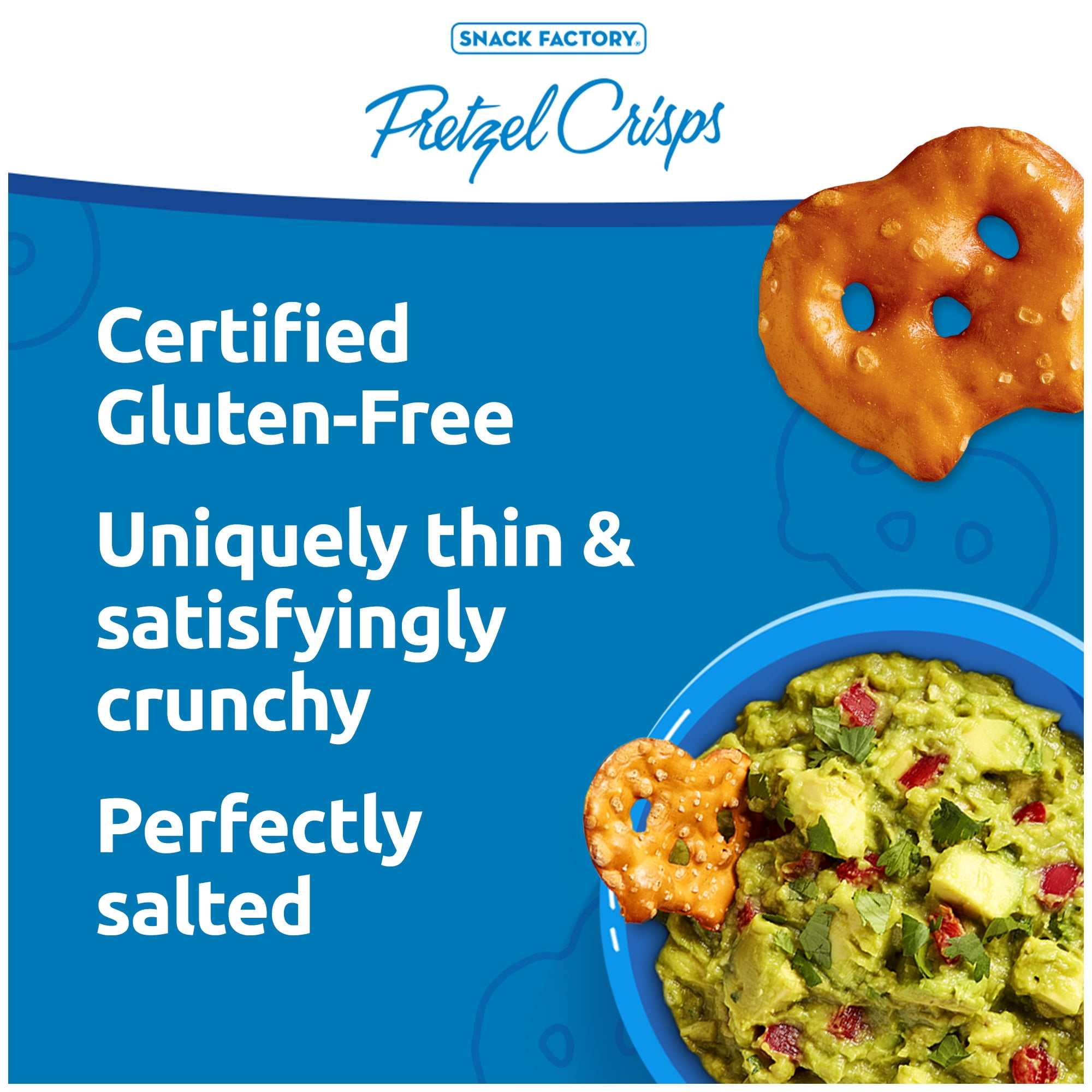 (2 pack) Snack Factory Pretzel Crisps Gluten Free, Original Flavor, 5 oz
