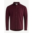 thumbnail image 5 of Free Assembly Men's Brushed Cotton Twill Shirt with Long Sleeves, Sizes XS-3XL, 5 of 5