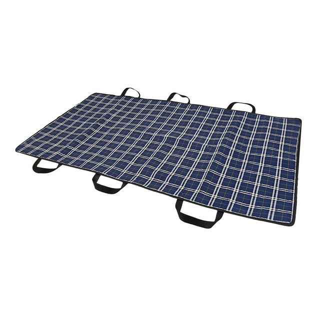 Cojín de cama de posicionamiento Protección del colchón para dar vueltas y reposicionar a personas mayores Cuadrículas azules
