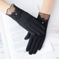 thumbnail image 4 of Women's thin summer anti slip touch screen gloves short cotton elastic sunscreen gloves, 4 of 7