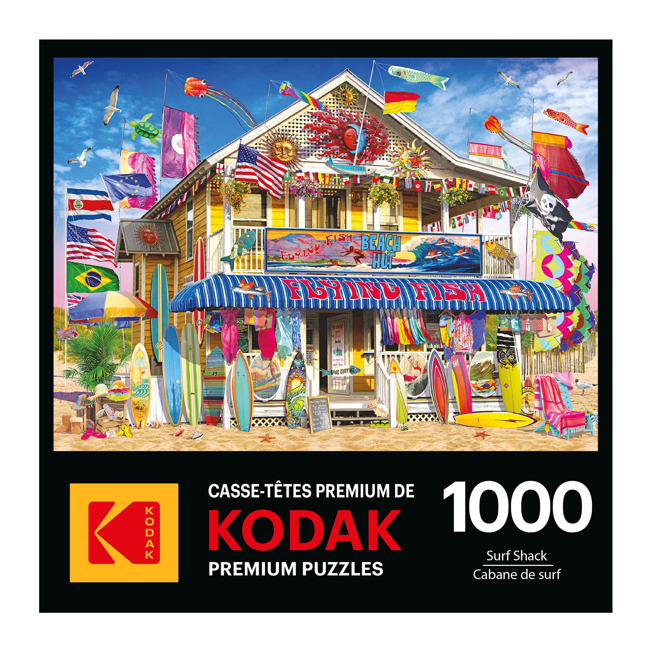 RoseArt Kodak 1000-Piece Surf Shack Adult Interlocking Jigsaw Puzzle