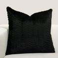 thumbnail image 2 of F Scott Fitzgerald High Kicks Black Faux Fur Throw Pillow 16 x 16, 2 of 5