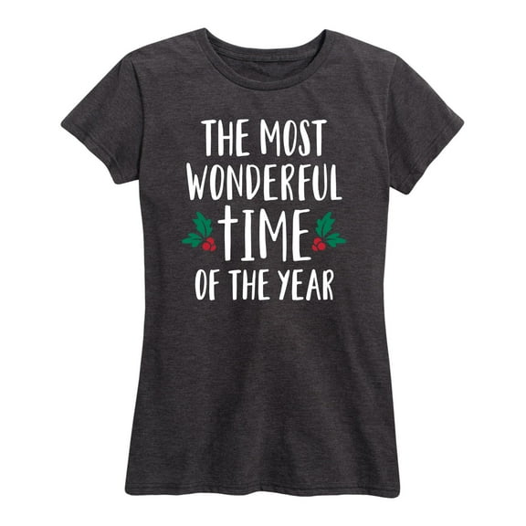 Solid Light - The Most Wonderful Time Of The Year - Women's Short Sleeve Graphic T-Shirt