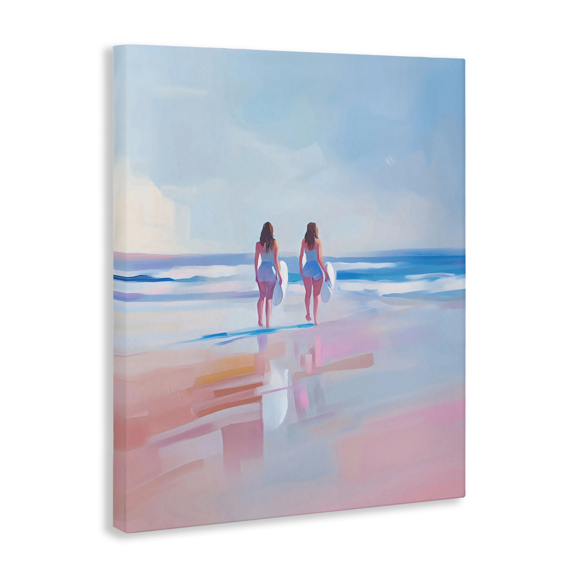 Stupell Industries Heading To Surf at Dawn Canvas Wall Art, design by The Prints Vibe