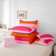 thumbnail image 6 of Erosebridal Line Geometric Print 7pcs Queen Bedding,Mid-Century Lines Bedding Comforter Set Queen,Pink Reversible, 6 of 7