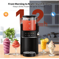 thumbnail image 3 of LWQ Slushie Machine, Ice Cream Maker, Slushy Machine for Home and Families, No ice needed with Rapid Chill & Temperature Control, Multi-function for Margarita, Frappé, Easy to Clean (Black), 3 of 9