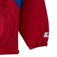 thumbnail image 6 of Men's OVO x Starter  Red Montreal Canadiens Half-Zip Hooded Jacket, 6 of 7