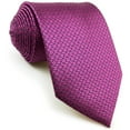 thumbnail image 4 of Mens Tie Luxury Neckties Fuschia Solid Skinny Size 2.36", 4 of 6