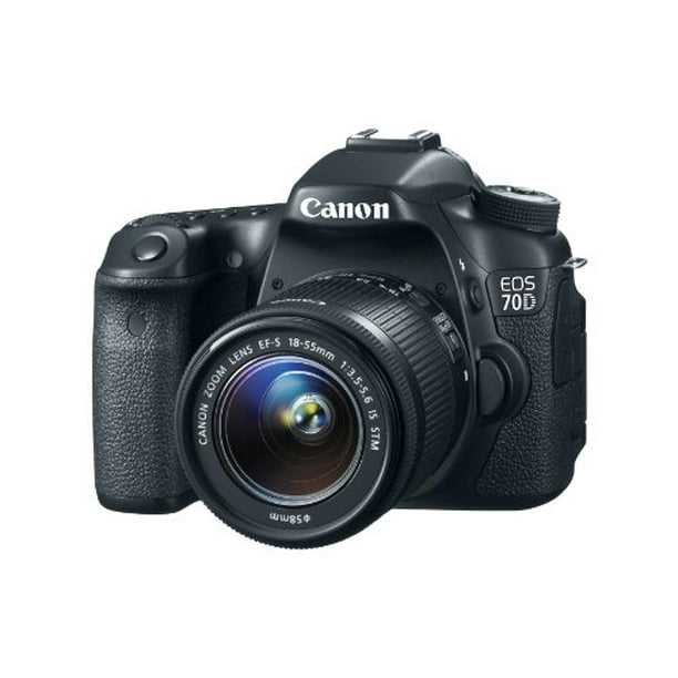 maravilloso combustible Sueño Canon EOS 70D DSLR Camera w/ 18-55mm IS STM and 70-300mm f/4.0-5.6 Lenses -  Walmart.com