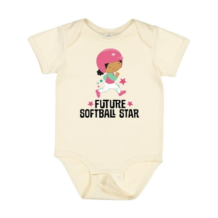 

Inktastic Future Softball Star Cute Girls Gift Baby Girl Bodysuit